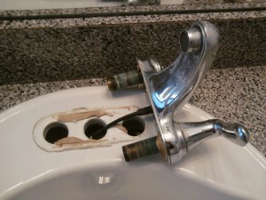 Replacing a Bathroom Faucet and Drain - All About The House