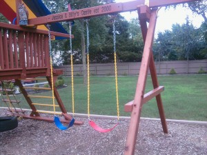 To Rehab A Redwood Swing Set All About The House