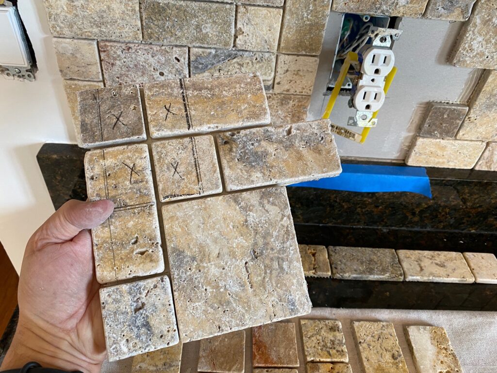 Natural Stone Mosaic Electrical Outlets